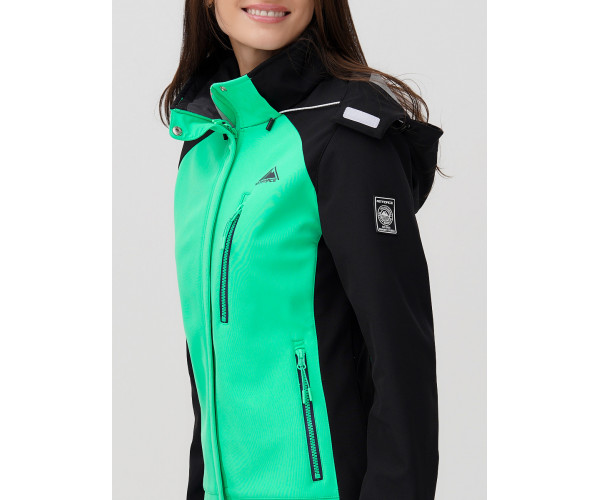 Ветровка  женская зеленого цвета 2030Z