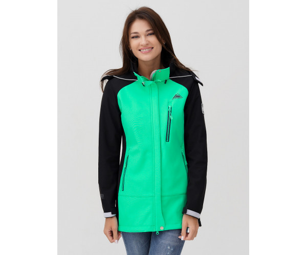Ветровка  женская зеленого цвета 2030Z