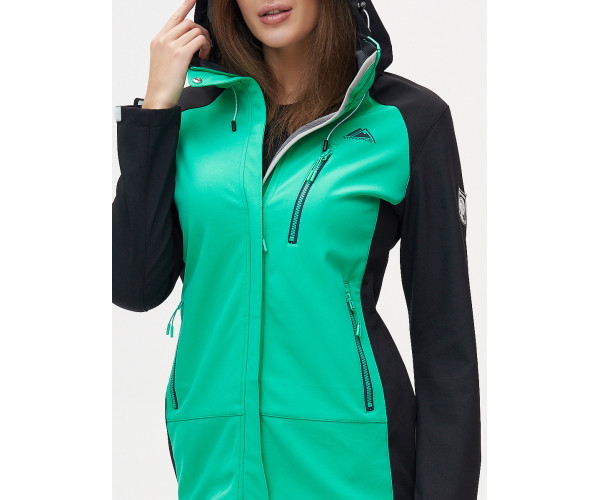 Ветровка  женская зеленого цвета 2030Z