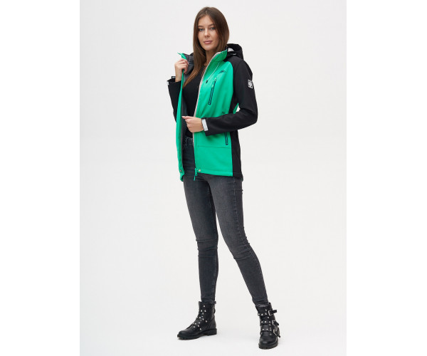 Ветровка  женская зеленого цвета 2030Z