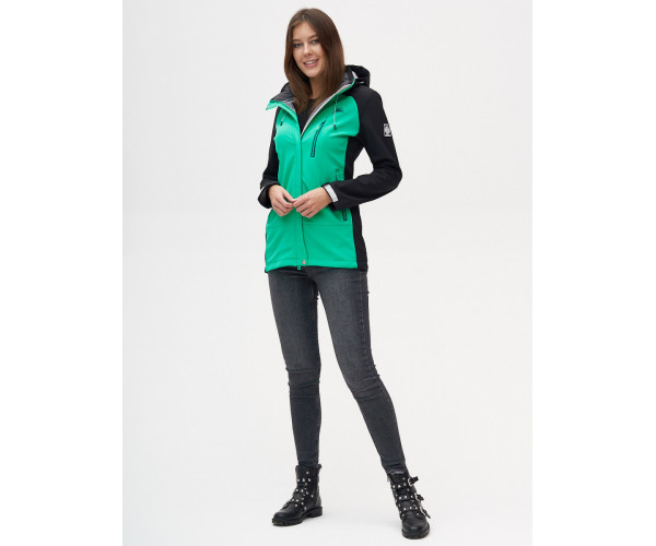 Ветровка  женская зеленого цвета 2030Z