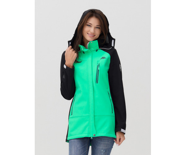 Ветровка  женская зеленого цвета 2030Z