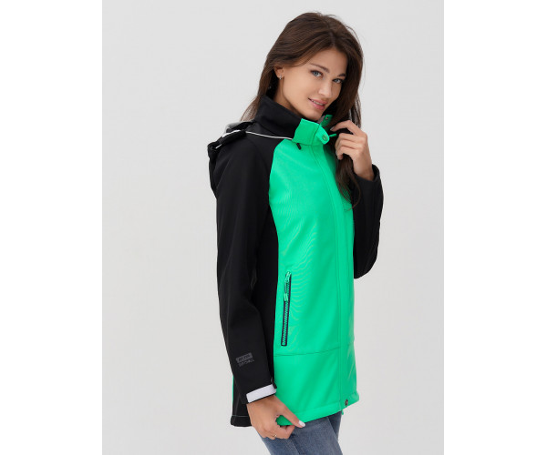 Ветровка  женская зеленого цвета 2030Z