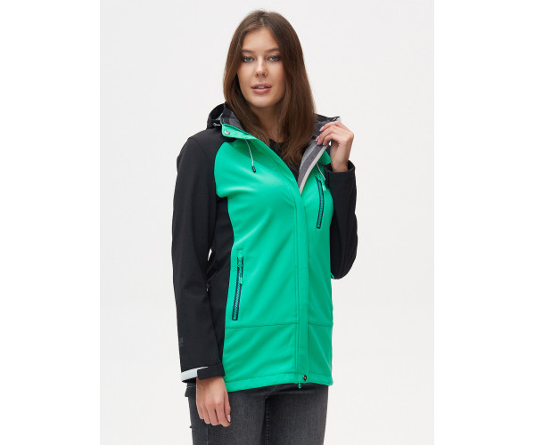 Ветровка  женская зеленого цвета 2030Z