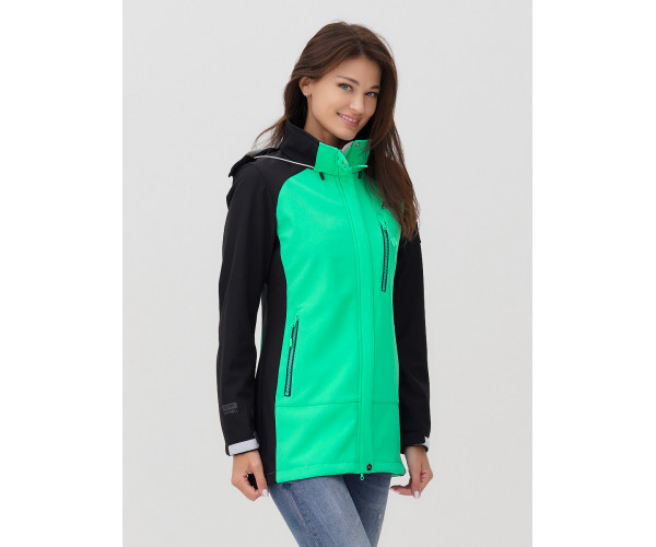 Ветровка  женская зеленого цвета 2030Z