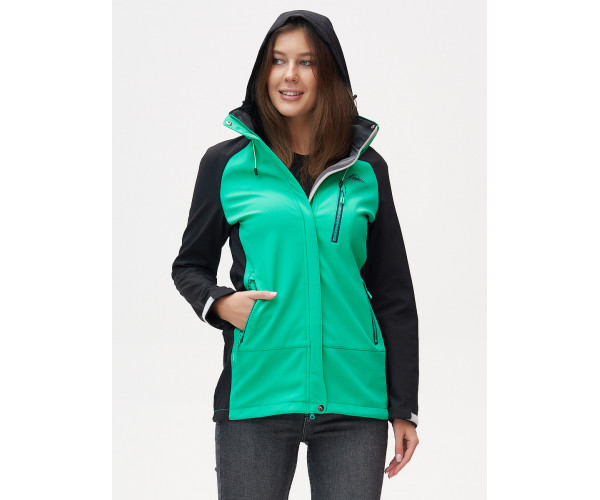 Ветровка  женская зеленого цвета 2030Z