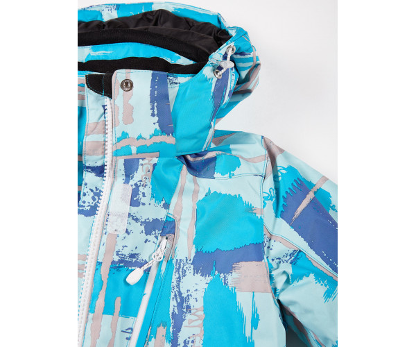 Подростковый для девочки зимний костюм горнолыжный голубого цвета 01774Gl