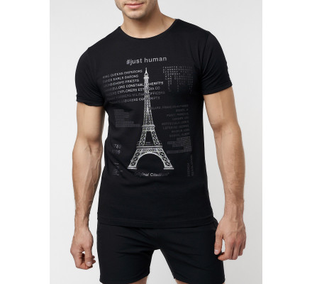 Подростковая футболка черного цвета 220088Ch