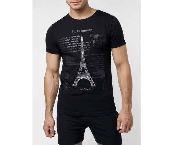 Подростковая футболка черного цвета 220088Ch