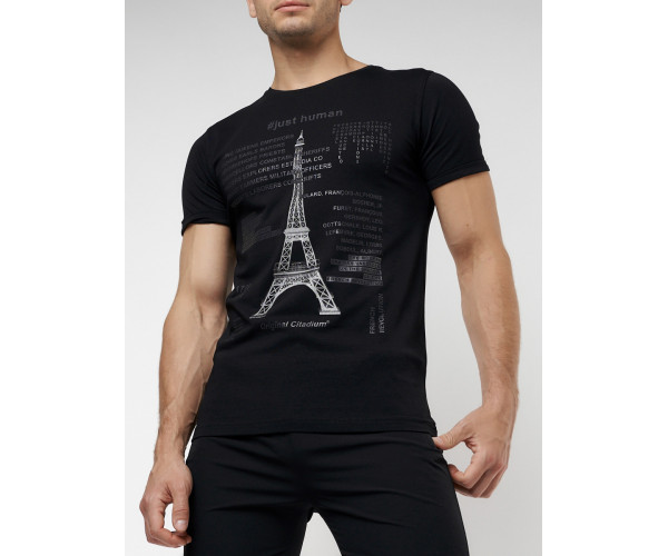 Подростковая футболка черного цвета 220088Ch