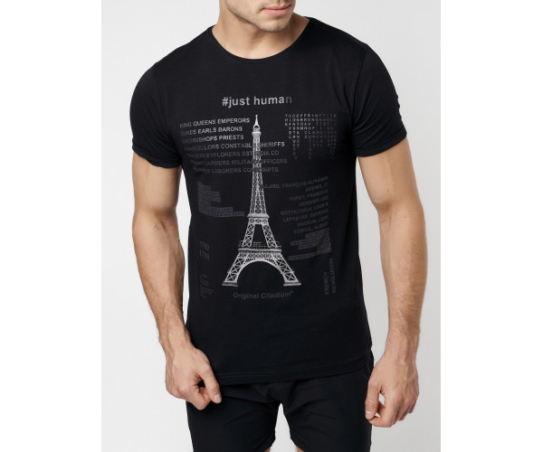 Подростковая футболка черного цвета 220088Ch