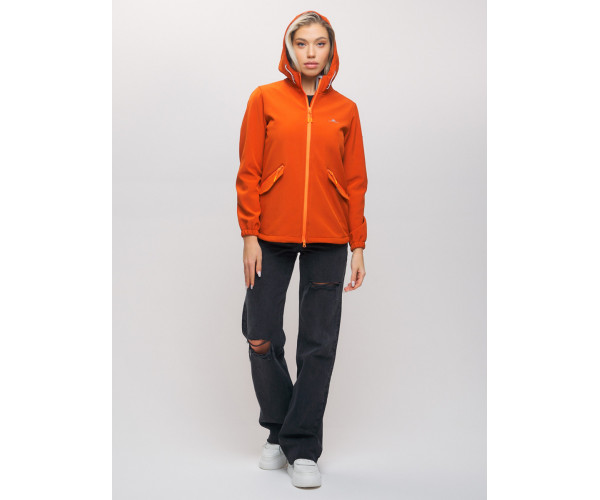 Ветровка  женская оранжевого цвета 20014-1O