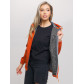 Ветровка  женская оранжевого цвета 20014-1O