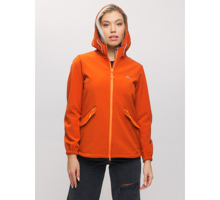 Ветровка  женская оранжевого цвета 20014-1O