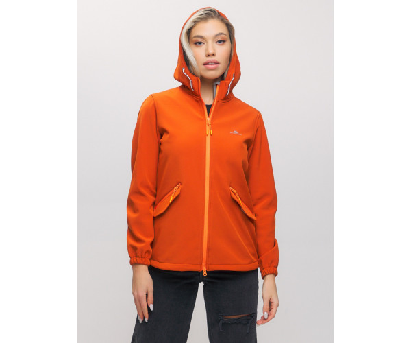 Ветровка  женская оранжевого цвета 20014-1O