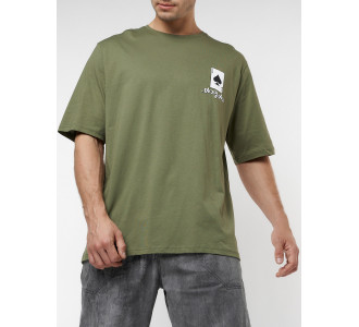 Футболка оверсайз хаки цвета 224014Kh