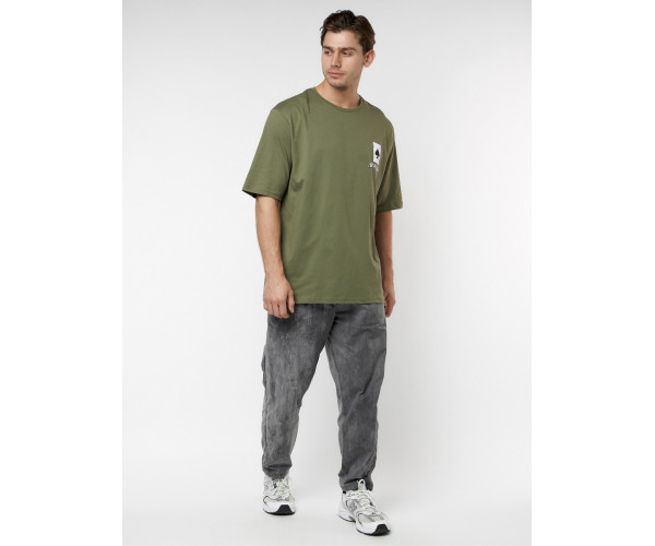 Футболка оверсайз хаки цвета 224014Kh