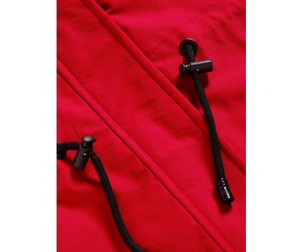 Подростковая для девочки зимняя парка красного цвета 9046Kr