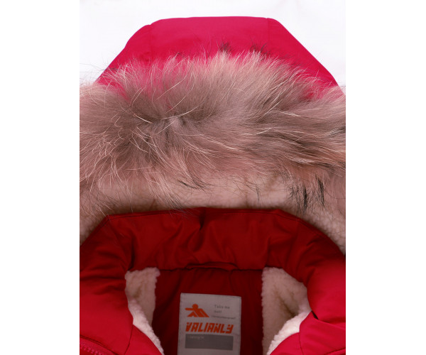 Подростковая для девочки зимняя парка красного цвета 9046Kr