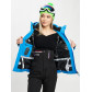 Горнолыжная куртка женская синего цвета 77030S