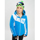 Горнолыжная куртка женская синего цвета 77030S