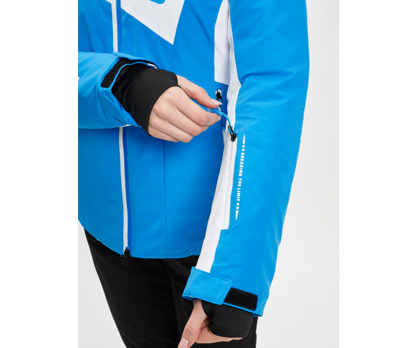 Горнолыжная куртка женская синего цвета 77030S