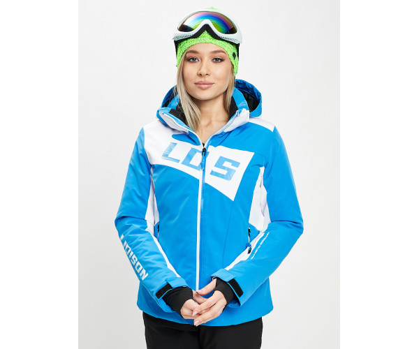 Горнолыжная куртка женская синего цвета 77030S