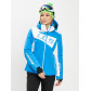 Горнолыжная куртка женская синего цвета 77030S