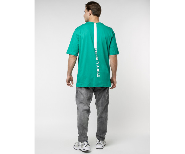 Футболка оверсайз зеленого цвета 224012Z