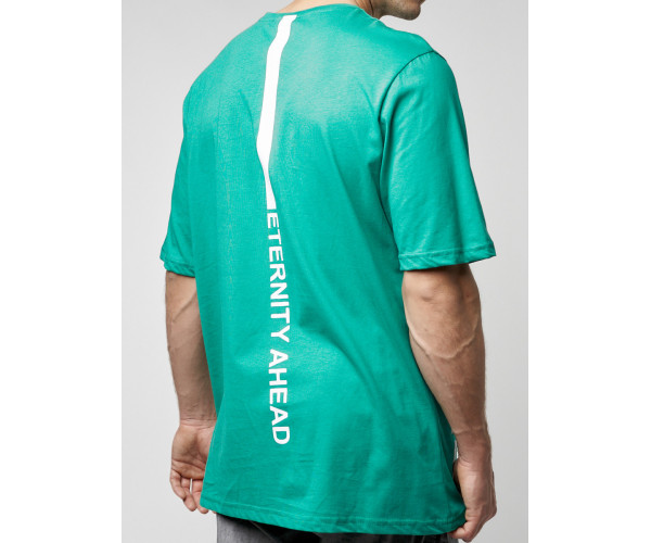 Футболка оверсайз зеленого цвета 224012Z