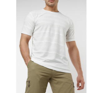 Мужская футболка однотонная белого цвета 221488Bl