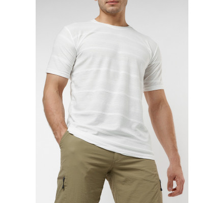 Мужская футболка однотонная белого цвета 221488Bl