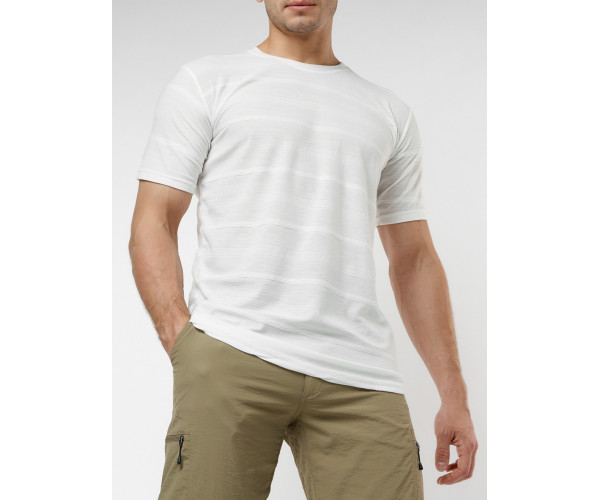 Мужская футболка однотонная белого цвета 221488Bl