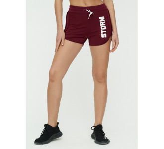 Спортивные шорты женские бордового цвета 3005Bo
