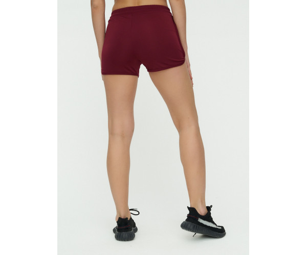 Спортивные шорты женские бордового цвета 3005Bo