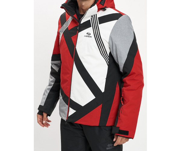 Горнолыжный костюм мужской красного цвета 077015Kr