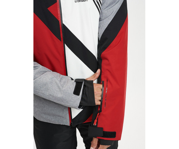 Горнолыжный костюм мужской красного цвета 077015Kr