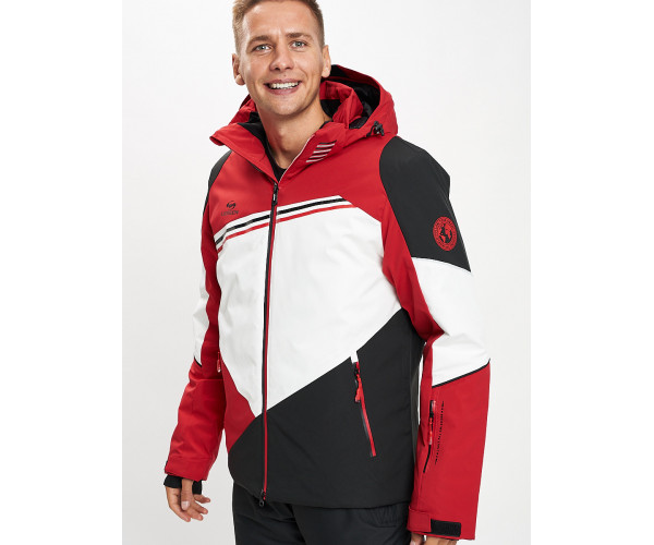 Горнолыжная куртка мужская красного цвета 77016Kr