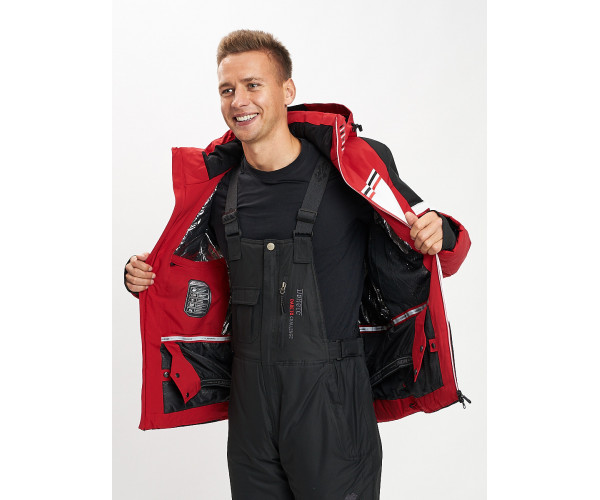 Горнолыжная куртка мужская красного цвета 77016Kr
