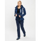 Горнолыжный костюм женский темно-синего цвета 077034TS