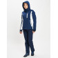 Горнолыжный костюм женский темно-синего цвета 077034TS