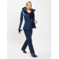 Горнолыжный костюм женский темно-синего цвета 077034TS