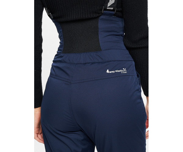 Горнолыжный костюм женский темно-синего цвета 077034TS