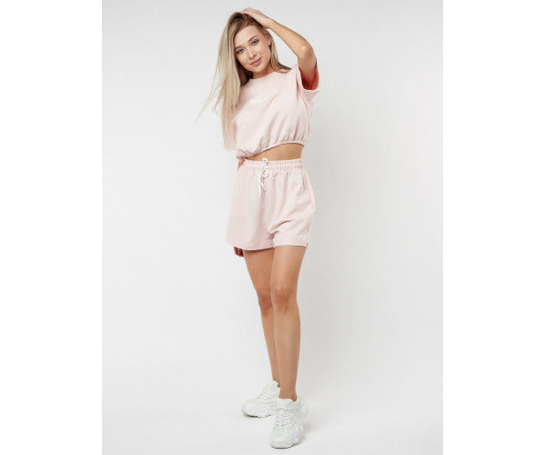 Костюм шорты и топ розового цвета 22109R