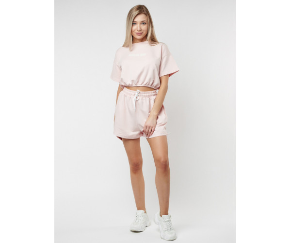 Костюм шорты и топ розового цвета 22109R