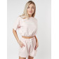 Костюм шорты и топ розового цвета 22109R