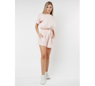 Костюм шорты и топ розового цвета 22109R