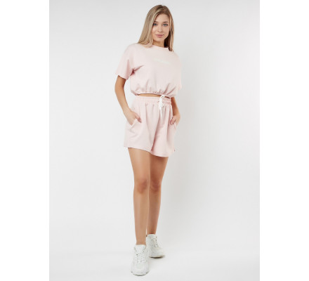 Костюм шорты и топ розового цвета 22109R