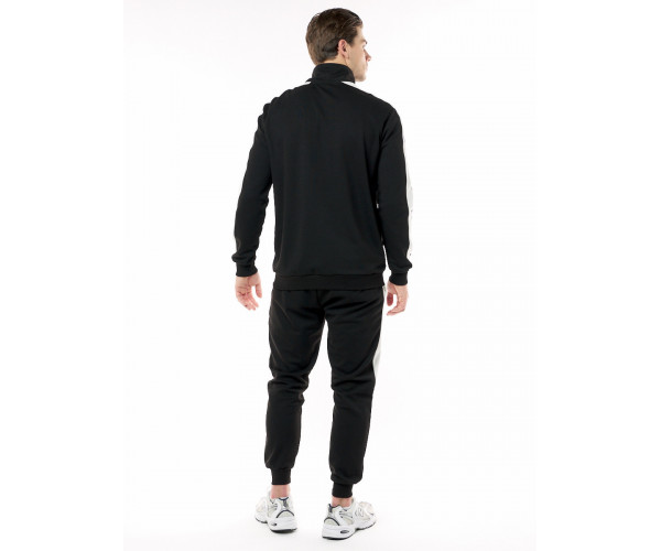 Спортивный костюм трикотажный черного цвета 9157Ch