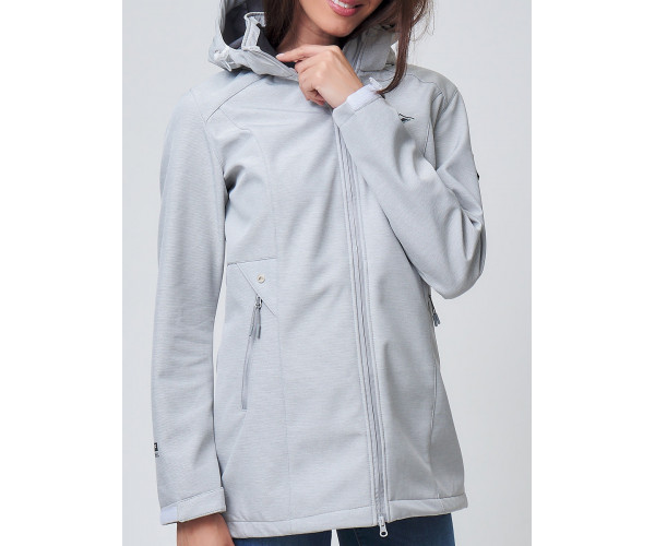 Ветровка  женская светло-серого цвета 2037SS